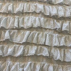 Urban outfitters waterfall ruffles polka dot queen duvet cover